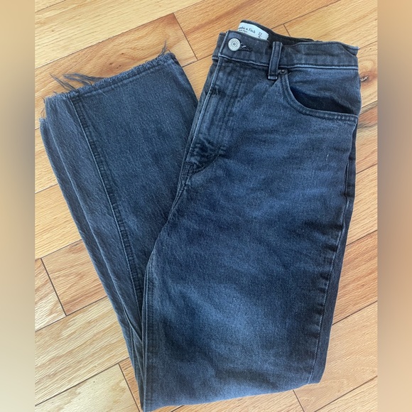 Abercrombie & Fitch The Kick Flare Ultra High Rise Sz 27 - Picture 4 of 9